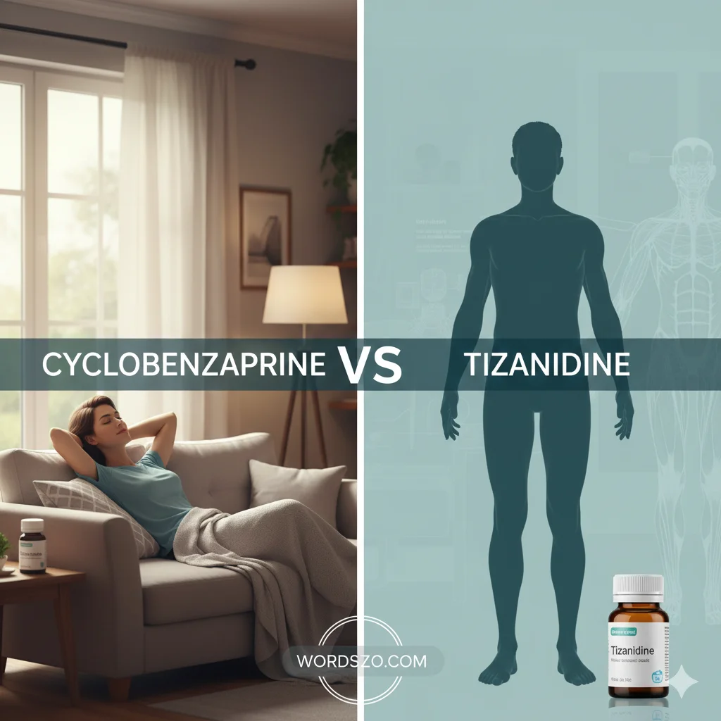 cyclobenzaprine or tizanidine