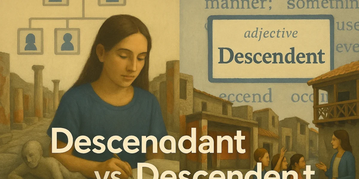 descenadent or descendent