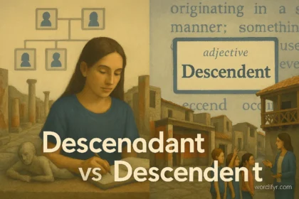 descenadent or descendent