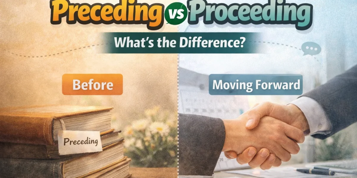 proceeding or preceding