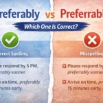 preferably or preferrably