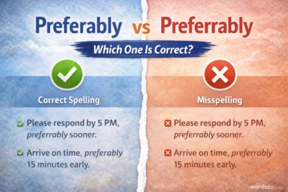 preferably or preferrably