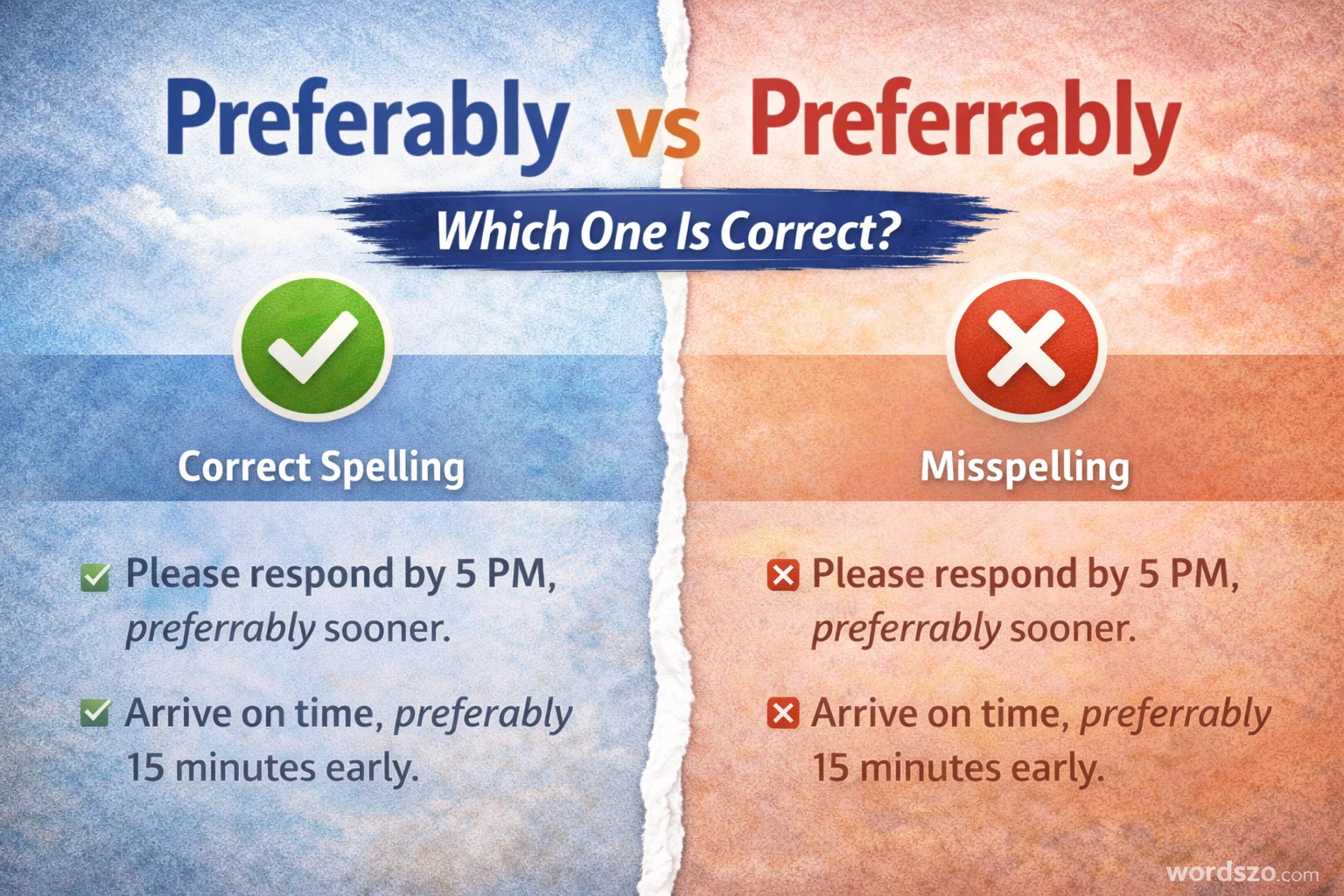 preferably or preferrably