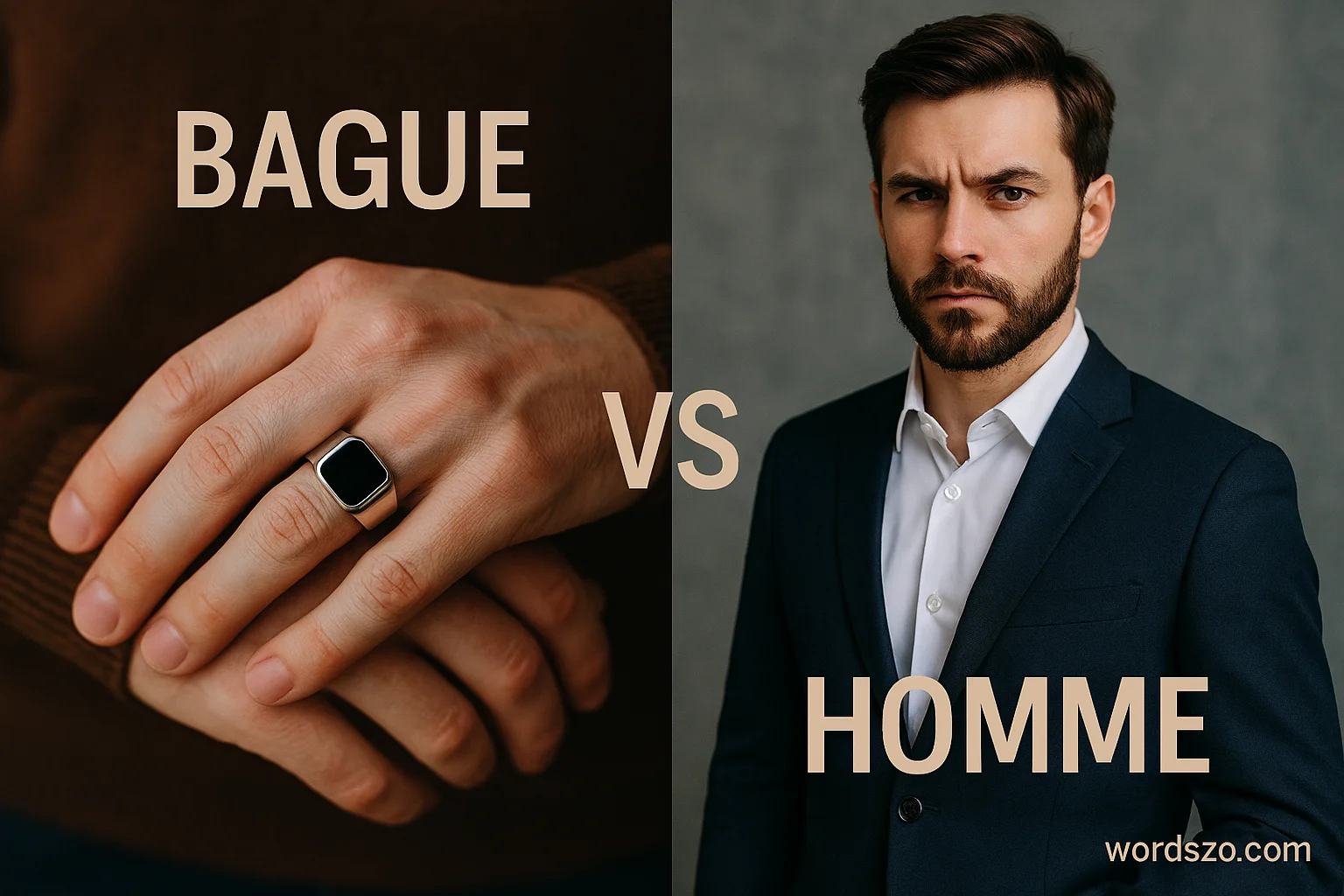 bague or homme