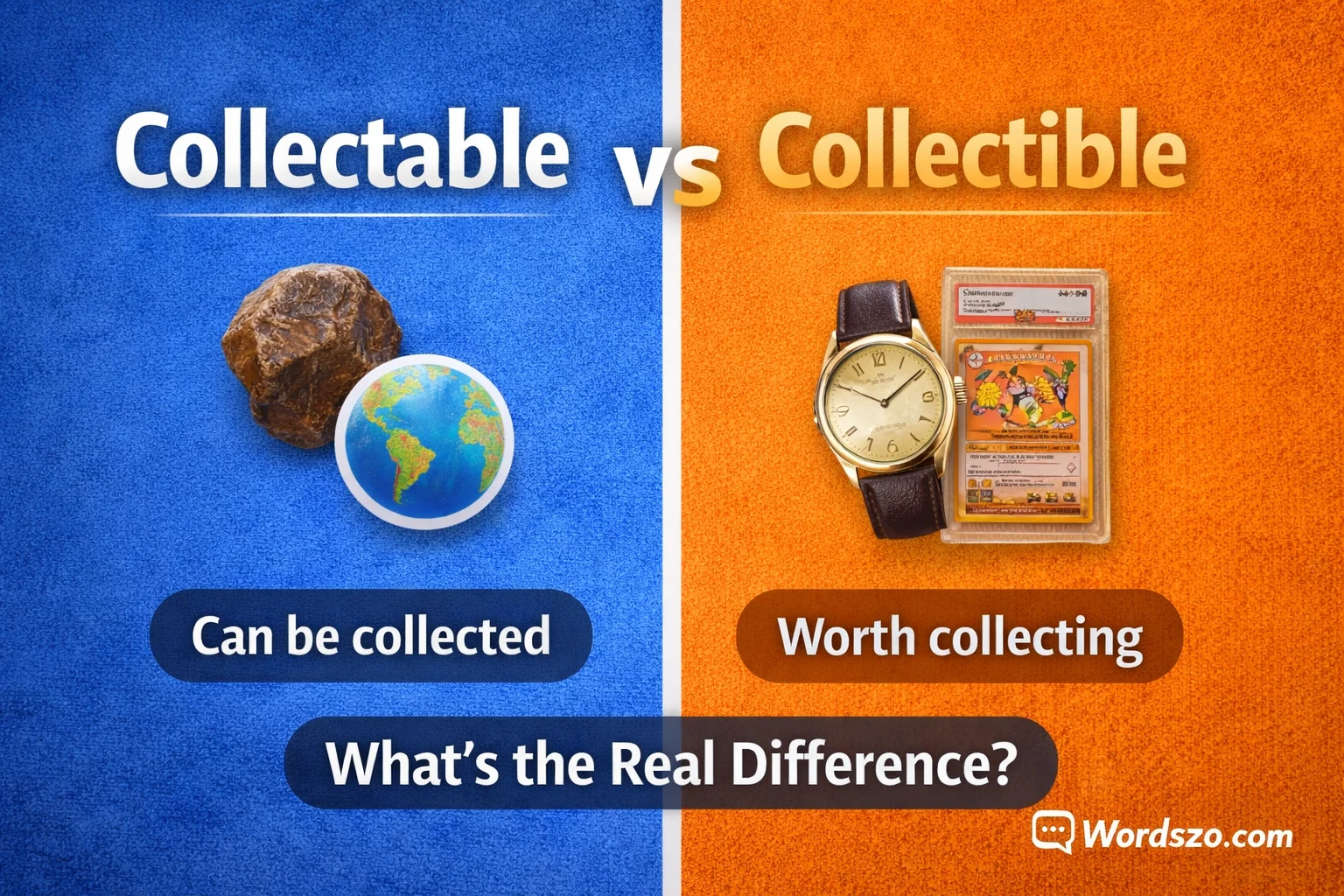 collectable or collectible