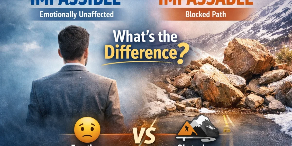 impassible or impassable