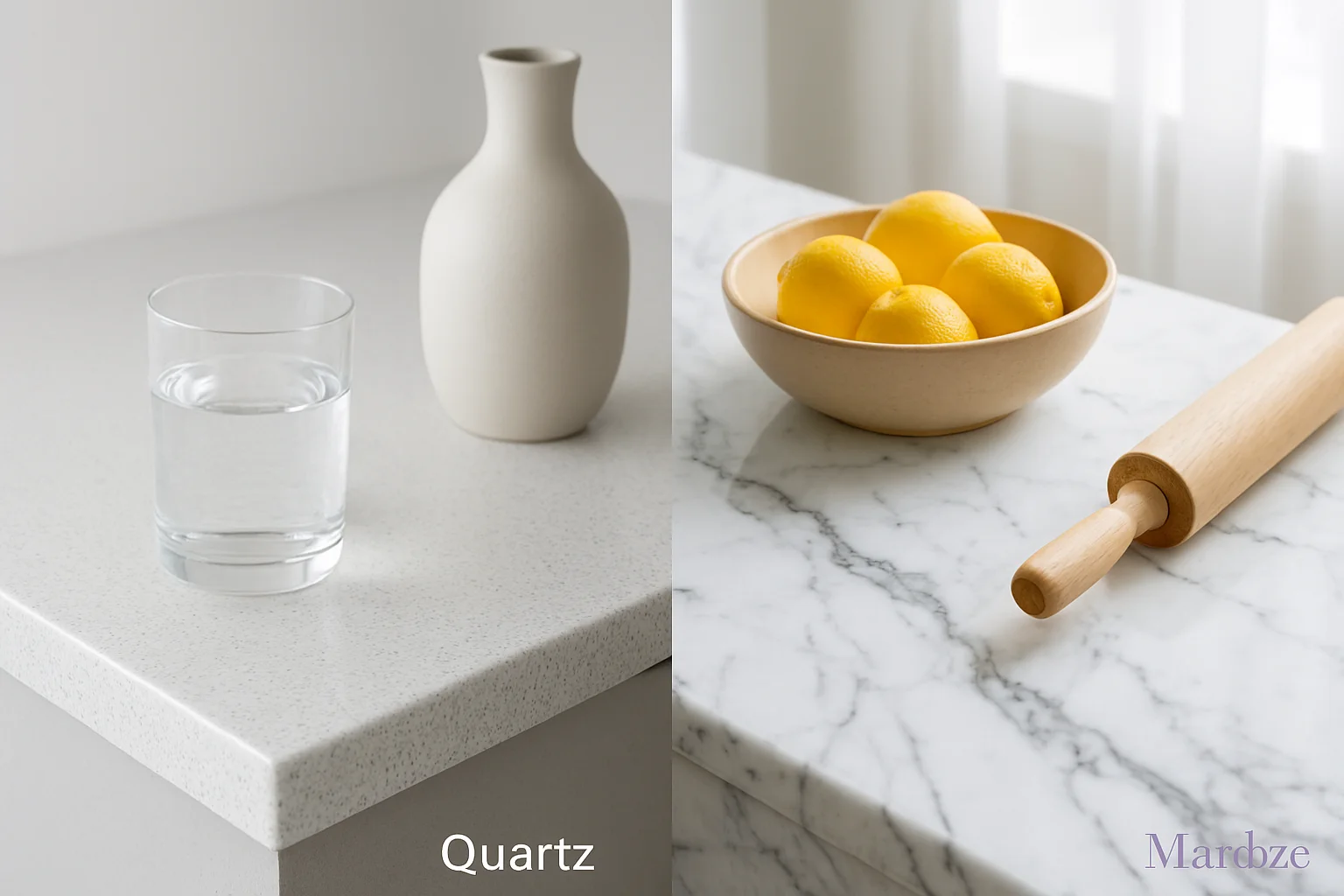 quartz or marble