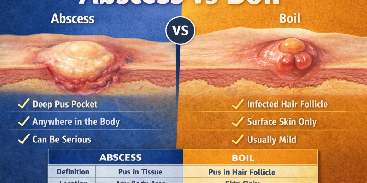 abscess or oil