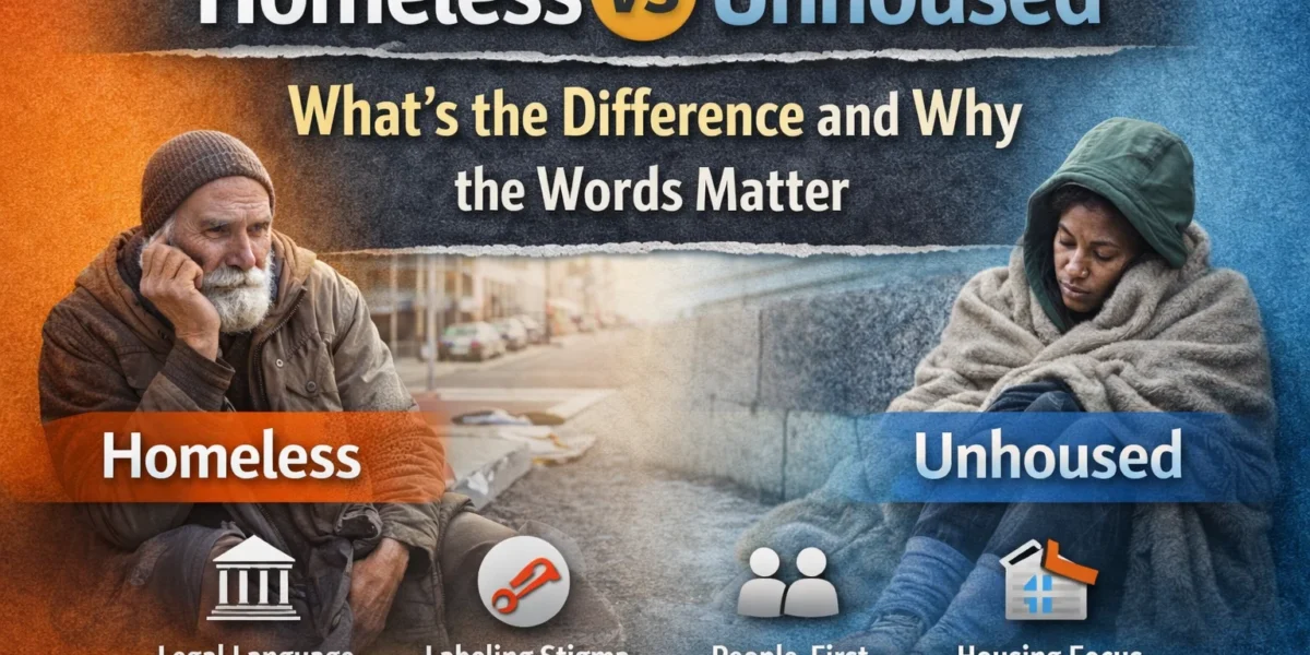 homeless or unhoused