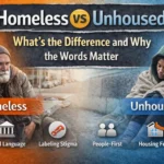 homeless or unhoused