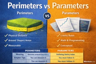 perimeters or parameters