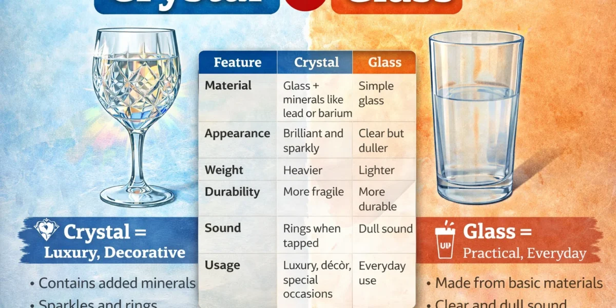 crystal or glass