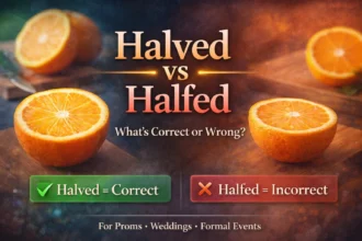 halved or halfed