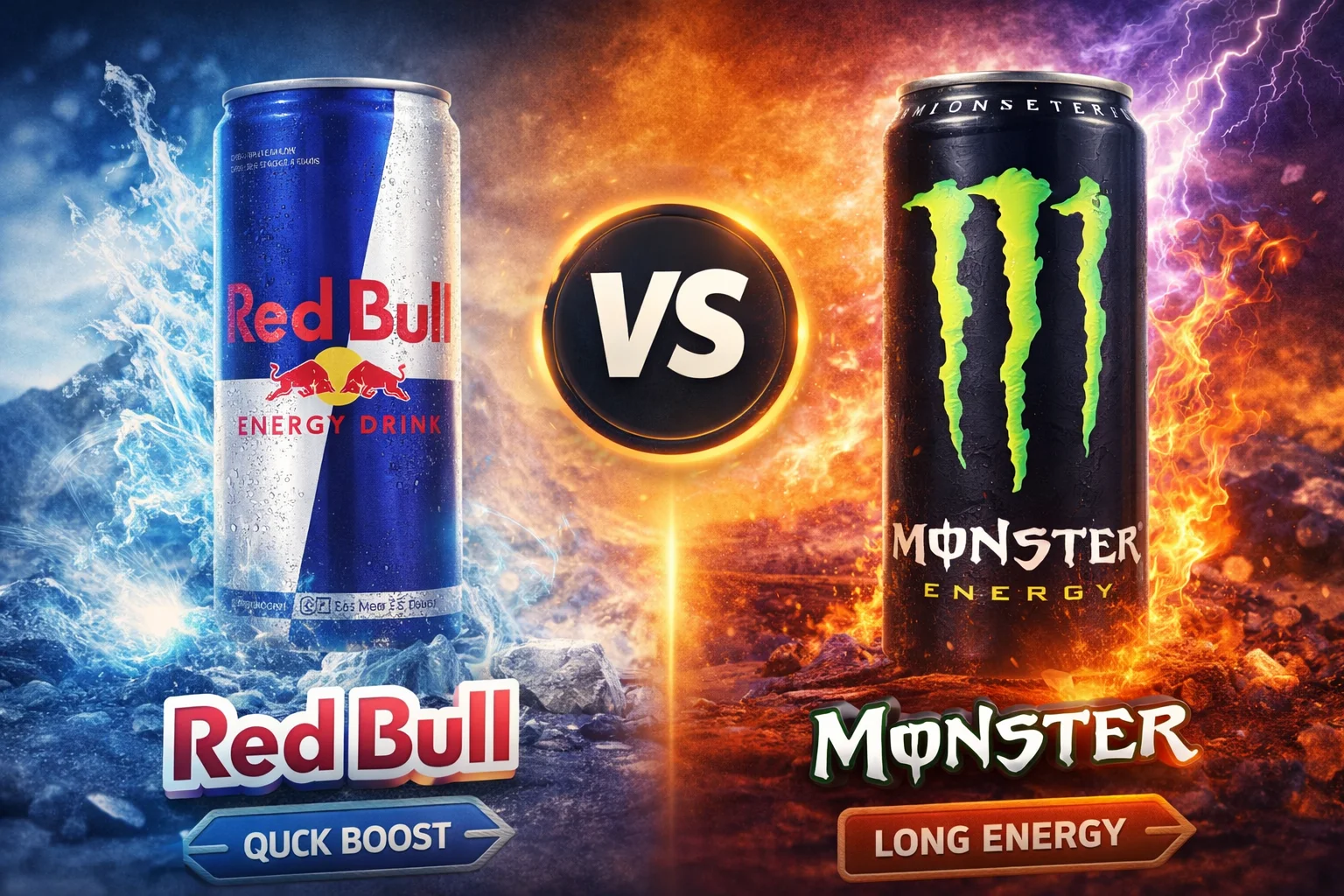 red bull or monster