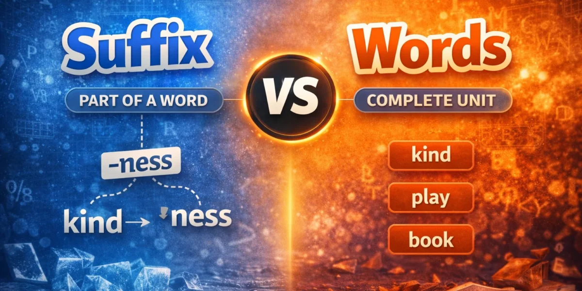 suffix or words