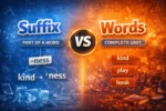 suffix or words